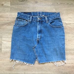 UO urban renewal Levi’s Jean skirt